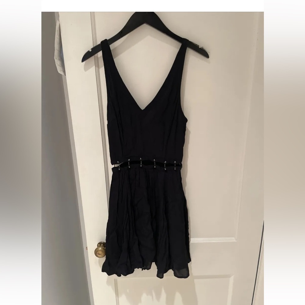gothic punk alternative dress with piercing Dress size 2 small Topshop cut out